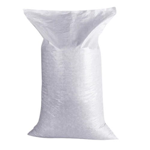 80kg Polypropylene Woven Sack - Rectangular, White, Moisture Proof | Recyclable, Biodegradable, Tie Closure