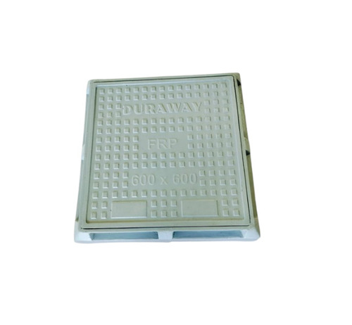 FRP Square Manhole Cover 300x300 Mm - Light Duty, Corrosion Resistant, Durable Water Tank Closure