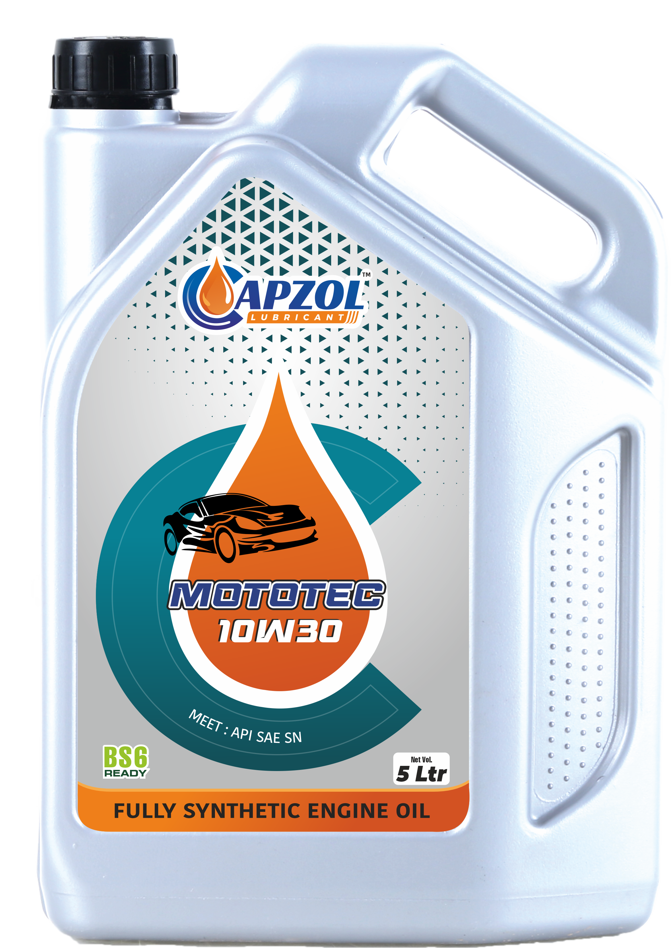 Mototec Sae 10W30 Api Sn 5 Ltr Engine Oil - Application: Automobile Industries