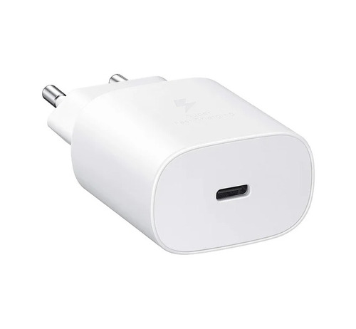 Type C Charger Adapter - ABS Body White Double Port Fast Charging | Easy to Use Fire Safety