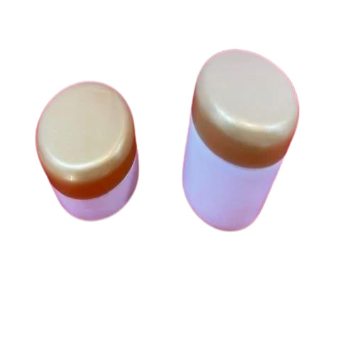 50ml Hdpe Cream Jar - High Density Polyethylene, 50ml, White and Gold | Leak-Proof, Round Shape, Personal Care