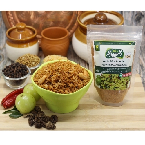 Amla Rice Powder - Organic 100g Pack Natural Green Powder For Food Use Store In Dry Place