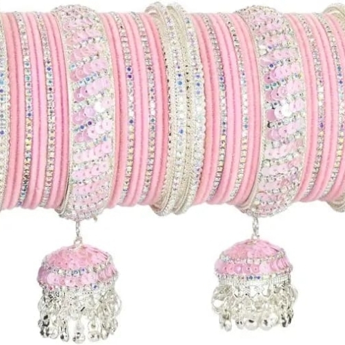 Bridal Bangle  - Color: Pink