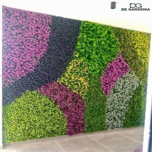 Decorative Artificial Green Wall - Plastic Rectangular Green | Indoor Outdoor Wall Decoration for Home Office