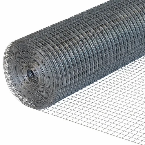 Industrial Gi Wire Mesh - Galvanized Iron, 12 Gauge (2.68 mm), Silver, 2 Inch Square Holes | Decoration, Screen Mesh Type