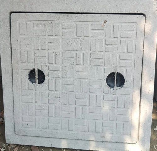 Light Grey Square Rcc Manhole Cover