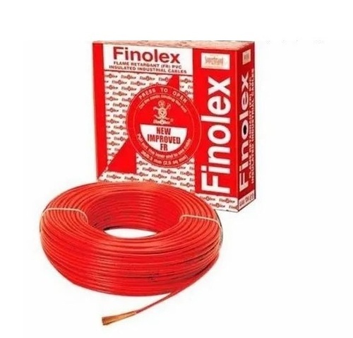 PVC Insulated Copper Wire - 2.5 sqmm, Red, 1100V | Flexible, Flame Retardant, Moisture Resistant