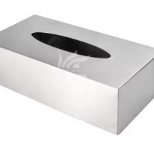 Stainless Steel Tissue Paper Box - Standard Size, Silver | Polished, Durable, Corrosion Resistant, Rust Proof