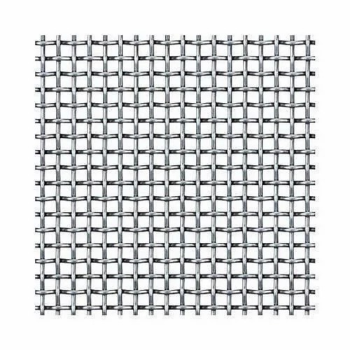 Stainless Steel Wire Mesh - SS 316, 12 Gauge (2.68 mm), Silver, 3/8 Inch Square Intercrimp Fencing Mesh | Decoration, Screen Use