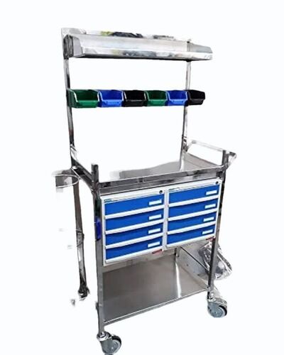 Steel Medical Equipment Trolley