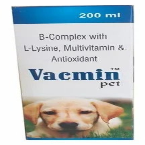 200 Ml Vacmin B Complex L Lysine Multivitamin Antioxidant Pet Syrup