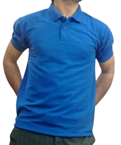 Cotton T Shirt - Lycra Cotton, 180 GSM, Multiple Colors | Lightweight, Breathable, Polo Collar, Short Sleeves, Customized Size