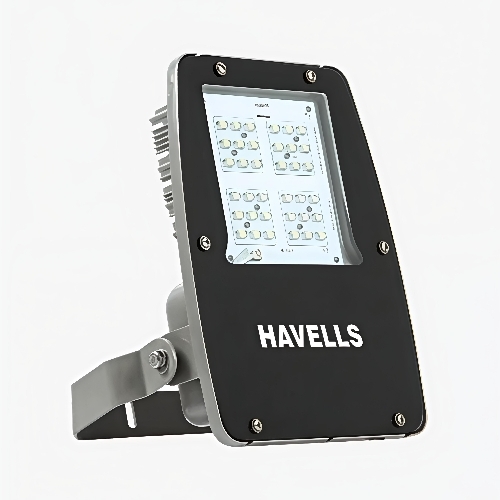 Havells Led Street Light - Aluminium, Standard Size, Black and Gray, 120W LED, E40 Base, ISI Certified