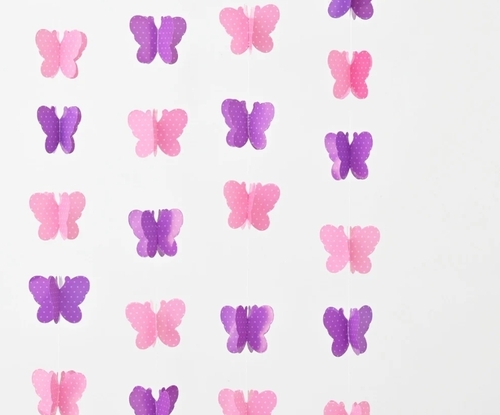 Paper Butterfly Garland