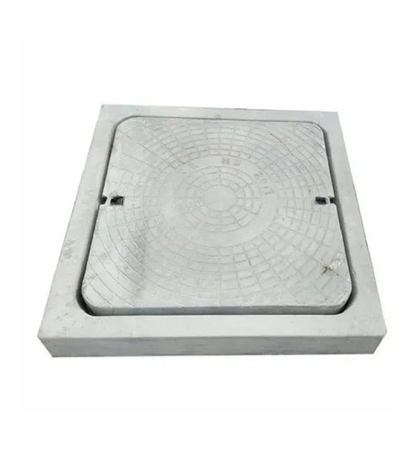 10 Ton RCC Manhole Frame Cover - RCC, 750x750 mm, 50 mm Solid Top, 100 mm Frame Thickness, Square | Drainage Application