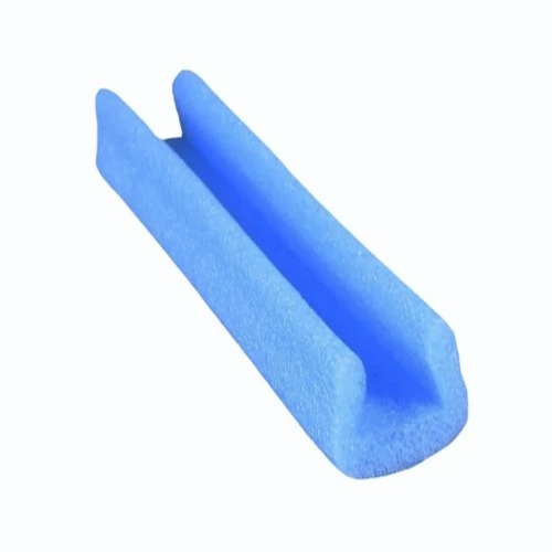 20mm U Shaped Epe Foam Profile - 20mm Thickness 1.5 Feet Length Blue | Water Resistant Flexible Packaging Use