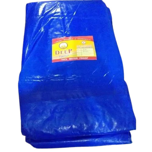 Blue Waterproof HDPE Tarpaulin - 15x21 Feet, GSM 200 | Woven, Glossy Finish, Industrial Use