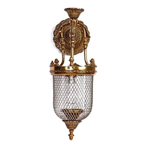 Brass Bell Jali Wall Light