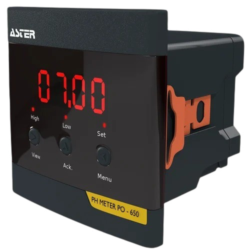 Digital Ph Meter - Steel, Multicolor, Portable, Â±2% Accuracy, 4 Digit LED Display, Waterproof | Industrial Use