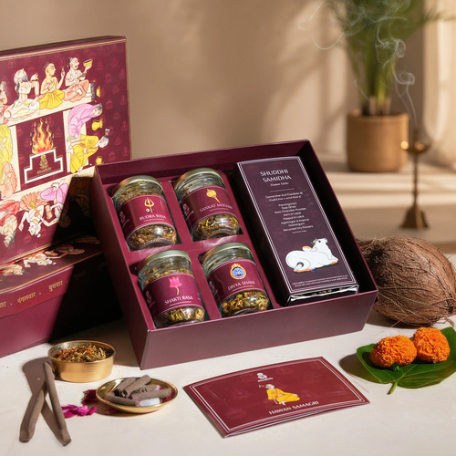 Hawan Samagri Ritual Kit a   Set Of 4 Sacred Offerings