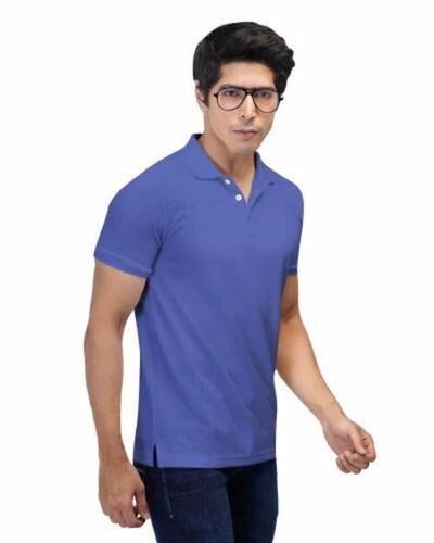 Marin Blue Plain Polo T Shirt