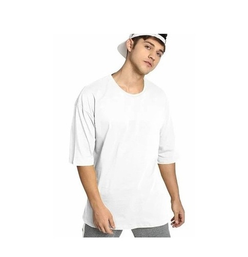 Mens Plain T Shirts - Cotton, XS-XXXL, White | Breathable, Quick Dry, Skin-Friendly, O-Neck, Short Sleeves