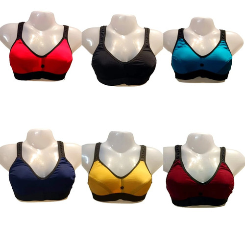 Non Padded Cotton Hosiery Sports Bra