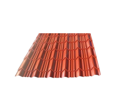 Powder Coated Roofing Sheet - Galvanized Steel 0.65mm, Red Color Coated, Residential & Commercial Use