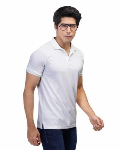 White Polo T Shirts - Cotton 220 GSM Multiple Colors | Lightweight Breathable Short Sleeves Casual Style
