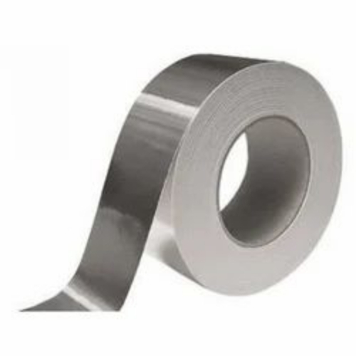 Aluminium Foil Tape - Heat Resistant 30-50 Micron Grey Smooth Metallic Finish Tear Resistant Moisture Proof Flame Retardant