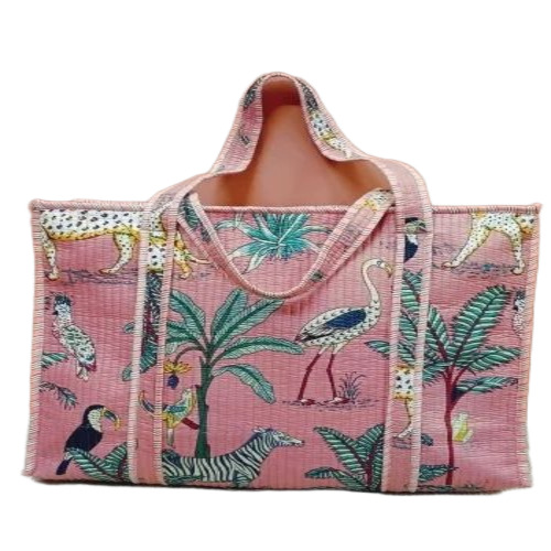 Block Printed Cotton Tote Bags