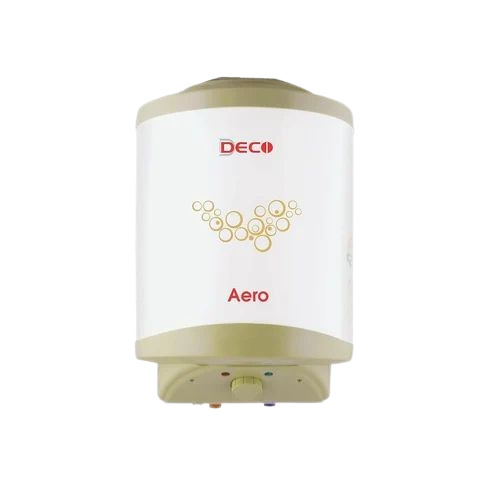 Deco Aero Water Heater - Metal 38x40x50 cm, White | 15 Ltr Storage, 2000W Electric, Wall Mounted, Heavy Duty