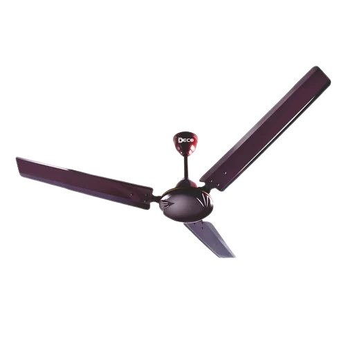 Deco Breezo Ceiling Fan - Metal, 1200mm, Black, 1200 RPM, 60W, 220V, 60dB Noise