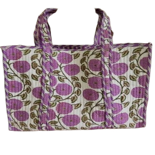 Designer Printed Tote Bags - Canvas 18x18 Inch Multicolor | Double Handle Zipper Closure 5 Kg Capacity