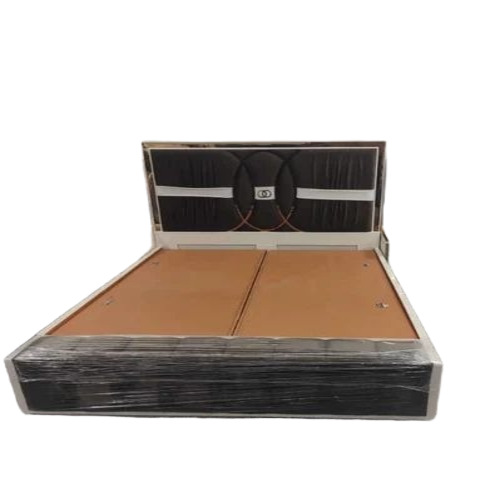 Fancy Wooden Double Bed - Solid Teak Wood, Brown, Rectangular Platform | Durable, Polished Finish, Modern Appearance