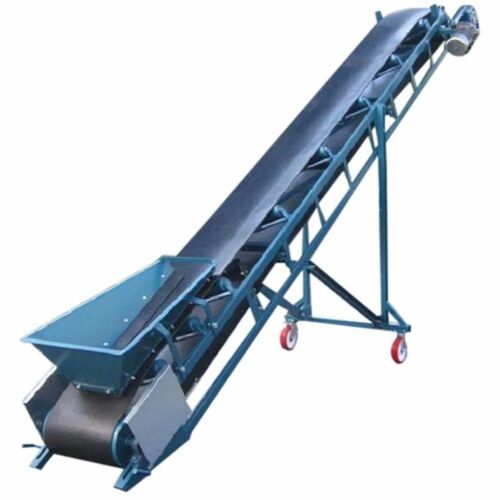 Hopper Belt Conveyor - Standard Size Blue | Durable, Long Lasting, Industrial Use, 1 Year Warranty