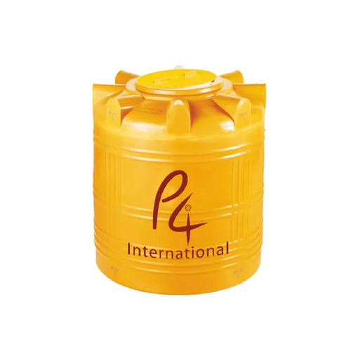 P4 International Water Storage Tanks - 500L Golden Yellow, Food Grade, Multi Sandwich Layer, Sun Protection