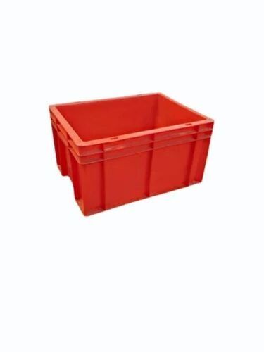 Plastic Crates - Plastic, Standard Size, Red | Eco Friendly, Durable, Long Lasting
