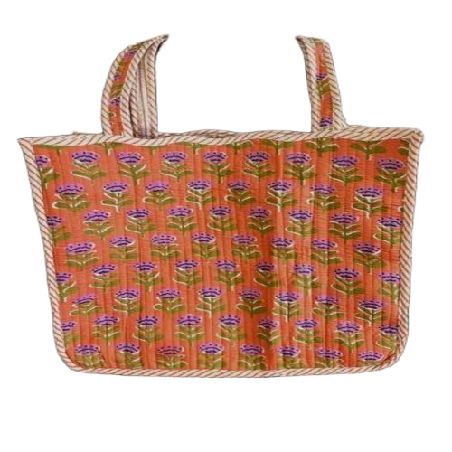 Printed Tote Bags - Cotton Canvas, 18x18 Inch, Multicolor, Double Handle, Zipper Closure | Good Quality, Machine Made, Casual Everyday Use