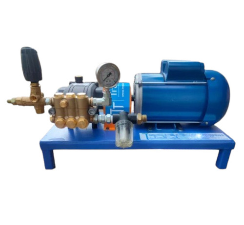 130 Bar Hawk Triplex Plunger Pump System - Ceramic Plunger, Electric Motor 200 Bar, 10 LPM, Base Mounted, Rust Free Metal