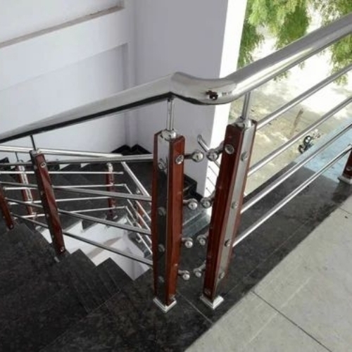 Balcony Steel Railings - Powder Coated Steel, Grey, Custom Size | Weather Resistant, Rodent Proof, Anti-Rust, Eco Friendly, Easily Assembled