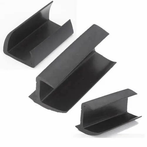 Black Rubber Building Profile