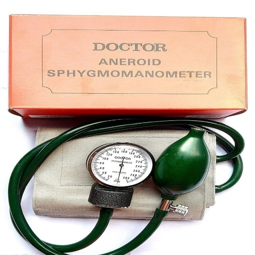 Doctor Aneroid Sphygmomanometer - Analog Display, Semi Automatic, Manual Function, New Condition, Heavy Duty Electric Powered