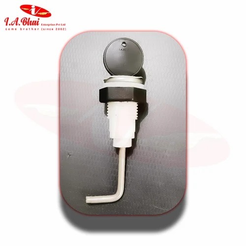 Door Lock Sfr - Stainless Steel, White, 2 Keys | For Doors, Plastic Components, Standard Size