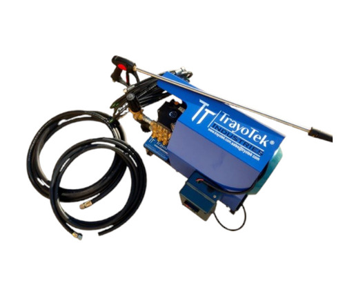 Industrial High Pressure Washer 170 Bar - Brass Head, 5 HP, 3 Phase, Blue Black | Rust Free Metal, Electric, 220 Volt