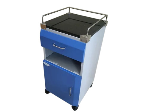 Ms Hospital Bedside Locker - Stainless Steel, Customized Size, Silver | Durable, Fine Finished, Plain Pattern