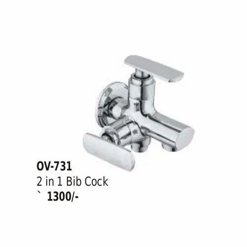 Oval Brass 2 In 1 Bib Cock