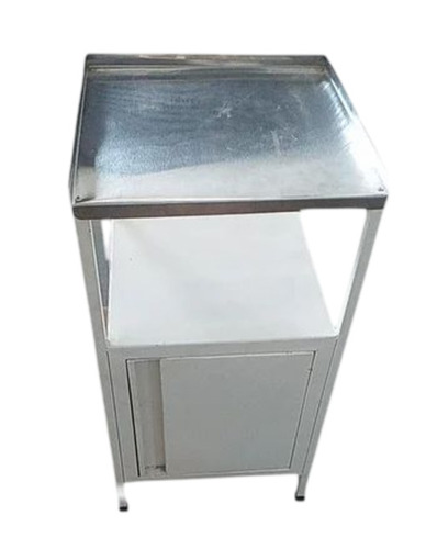 Silver Hospital Bedside Locker