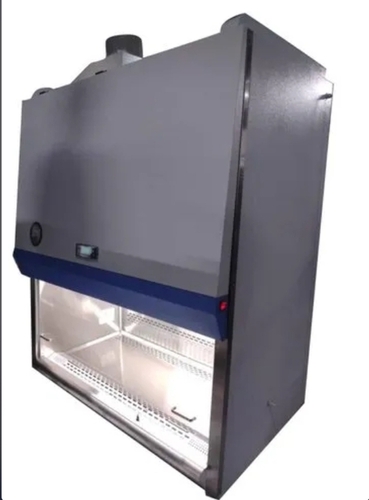 Ss Bio Safety Cabinet - Stainless Steel, Grey, 220 Volt | Self-Contained Filtration, Chemical Vapor Removal, HEPA Carbon Filters, Low Noise, Energy Efficient