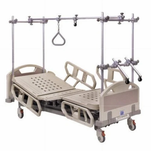 Ss Frame & Abs Panel Orthopedic Bed - Steel, 2235x960mm, Multicolor | Semi-Electric, 7 Functions, Portable